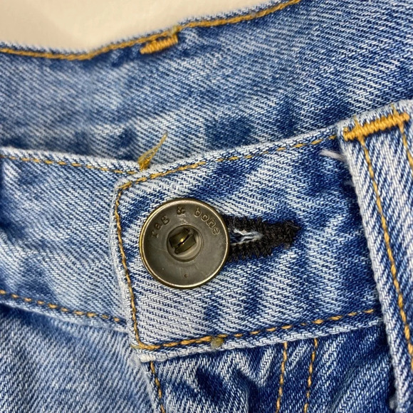 Rag & Bone Distressed Denim Boyfriend Shorts - Picture 6 of 10